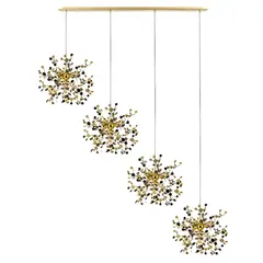 L4PL721132 Подвес четверной линейный EXTRA 4x3x5W(led) G9  (721132 - 4 + 572142 -1) ЗОЛОТО Lightstar