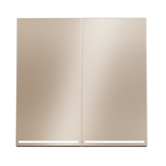 VLSM000410 Клавиши для выключателя/переключателя двухклавишного с подсветкой, S70 Metal (платина). (ТМ Maytoni)