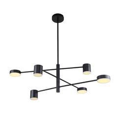 Потолочная люстра Ducan 3094-6P, 3*LED*5W + 3*LED*7W, 1464LM, 4000K. ТМ F-Promo