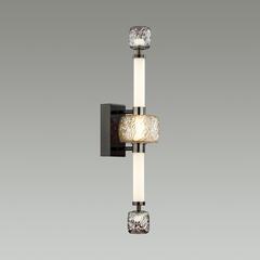 5427/28WL L-VISION ODL_EX24 131 черный хром/белый/дымчатый/коньячный/металл/стекло/акрил Бра LED 28W 4000K KLIFF