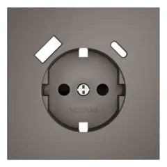 VLS001014 Накладка для розетки с заземлением и защитными шторками, с USB A+C, S70 (капучино). (ТМ Maytoni)