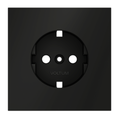 VLS000608 Накладка для розетки с заземлением, S70 (черный матовый). (ТМ Maytoni)