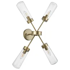 690643 Св-к настенно-потолочн CROTONE 4х40W E14 ШАМПАНЬ/ПРОЗРАЧНЫЙ Lightstar