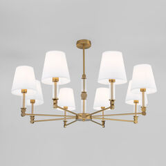 Умная потолочная люстра 60145/8 латунь