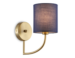 Светильник настенный LH71275 BS/DB латунь/темно синий E14 max 40W 225*120*250