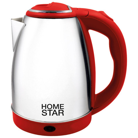 Чайник Homestar HS-1028 (1,8 л) стальной, красный