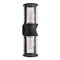 Уличный настенный светильник Arte Lamp MINCHIR A8306AL-2BK, 2хE27