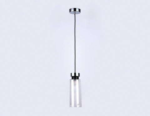 Подвесной светильник со сменной лампой TR3570 CH/FR хром/матовый E14 max 40W D100*1050