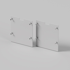 Комплект заглушек (для профиля 50×50) 2 шт., ALM-5050-S-EC 642046. TM Maytoni