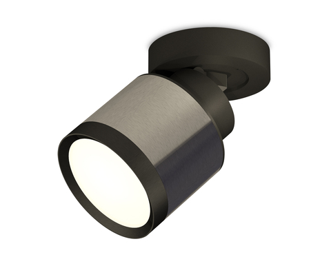 Комплект накладного поворотного светильника XM8115001 DCH/SBK/PBK черный хром/черный песок/черный полированный GX53 (A2229, A2106, C8115, N8113)