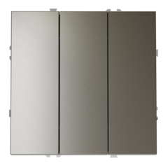 VLS030104 Выключатель встраиваемый VOLTUM S70 трехклавишный 10А, (шелк) (ТМ Maytoni)