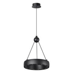 359396 OVER NT24 000 черный Светильник подвесной светодиодный, длина провода 2м IP20 LED 12W вниз/5W вверх 220V 1360Лм 3000K TURN