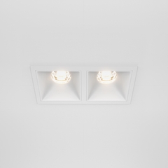 Встраиваемый светильник Alfa LED 3000K 2x10Вт 36° Dim Triac, DL043-02-10W3K-D-SQ-W. TM Maytoni