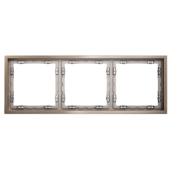 VLSM120310 Рамка металлическая на 3 поста, S70 Metal (платина). (ТМ Maytoni)