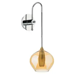 803543 Бра PENTOLA 1х25W G9 ХРОМ/ЯНТАРЬ Lightstar