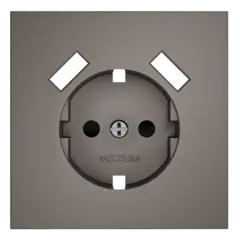 VLS000914 Накладка для розетки с заземлением и защитными шторками, с USB A+A, S70 (капучино). (ТМ Maytoni)