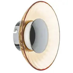 809013 Бра CELESTA LED 6W 300LM ХРОМ/КОНЬЯЧНЫЙ 3000K Lightstar