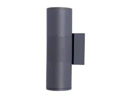 Настенный светильник уличный Лоди серый d6,5 h20 GU10 2*5W