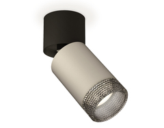 Комплект накладного поворотного светильника  XM6314041 SGR/BK/BK серый песок/черный/тонированный MR16 GU5.3 (A2221, C6314, N6151)