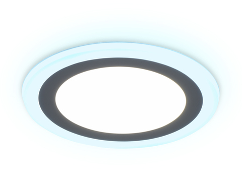 Встраиваемый cветодиодный светильник с подсветкой DCR368 18W+6W 4200K/6400K 85-265V D245*28