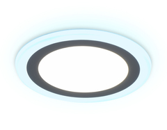 Встраиваемый cветодиодный светильник с подсветкой DCR365 12W+4W 4200K/6400K 85-265V D195*28
