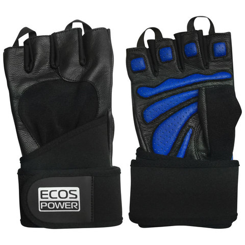 Перчатки для фитнеса 2006-BXL, цвет: черный+синий, размер: XL