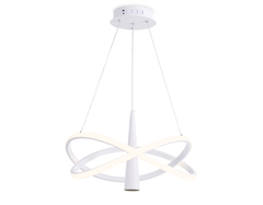 Подвесной светодиодный светильник с пультом управления FL5367/2+1 WH белый 47W 3000K-6400K D480*1200 (ПДУ ИК)