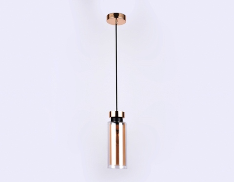 Подвесной светильник со сменной лампой TR3571 GD/TI золото/янтарь E14 max 40W D100*1050