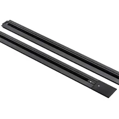 501018 Трек 2-контакт 1-фазный встраиваемый BARRA1м, ЧЕРНЫЙ МАТОВЫЙ (питание и заглушка в комплекте) Lightstar