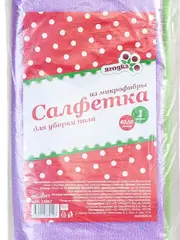 Салфетка сухая из микрофибры "Ягодка" для пола /40*50см/, 1шт.