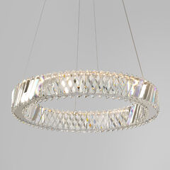 Светодиодная хрустальная люстра 101004 LED никель хрусталь Strotskis