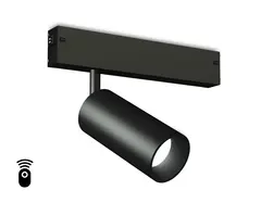 Светильник светодиодный диммируемый для шинопровода Magnetic 220V GL1212 BK черный IP20 12W 3000K-6400K 36° D45*100 (Без ПДУ)