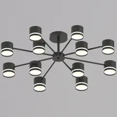 89730-0.3-12 GX53 BK светильник потолочный Reluce, GX53х12