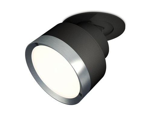 Комплект встраиваемого поворотного светильника XM8102504 SBK/PPH черный песок/графит полированный GX53 (A2242, A2106, C8102, N8133)
