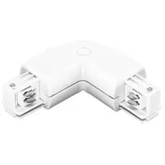 504126 Соединитель трековый трехфазный BARRA L-образный БЕЛЫЙ Lightstar