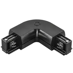 504127 Соединитель трековый трехфазный BARRA L-образный ЧЕРНЫЙ Lightstar