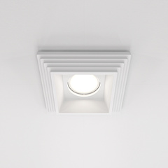 Встраиваемый светильник Gyps modern GU10 10Вт, DL005-1-01-W-1. TM Maytoni