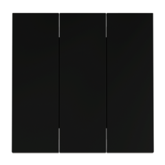 VLS000508 Клавиши для выключателя/переключателя трехклавишного, S70 (черный матовый). (ТМ Maytoni)