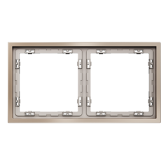 VLSM120210 Рамка металлическая на 2 поста, S70 Metal (платина). (ТМ Maytoni)