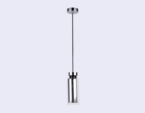 Подвесной светильник со сменной лампой TR3572 CH/SM хром/дымчатый E14 max 40W D100*1050