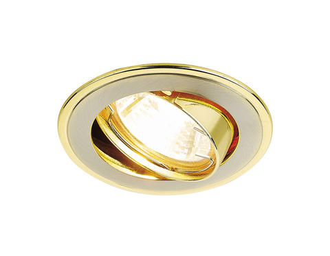 Встраиваемый точечный светильник 104A SN/G сатин никель/золото MR16