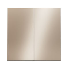 VLSM000310 Клавиши для выключателя/переключателя двухклавишного, S70 Metal (платина). (ТМ Maytoni)