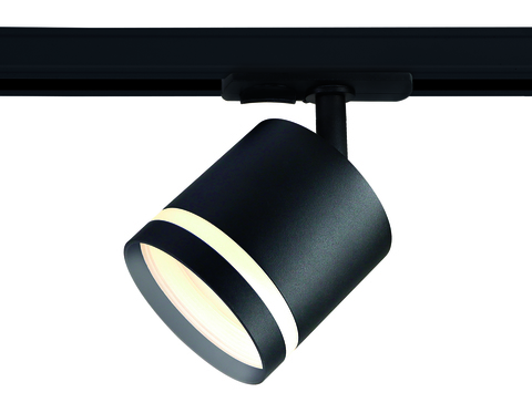 Трековый однофазный светильник со сменной лампой GL5372 BK черный GX53 max 12W