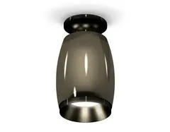 Комплект накладного светильника XS1123042 DCH/PBK черный хром/черный полированный MR16 GU5.3 (N6902, C1123, N7031)