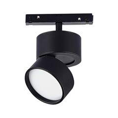 ST809.436.09 Магнитный трековый светильник Черный LED 1*9W 3000K 500Lm Ra>90 120° IP20 D85xH126 48VV