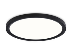 Светильник светодиодный ультратонкий FZ1906 BK черный IP54 26W 3000K-6500K CCT-переключатель D370*25 (Без ПДУ)