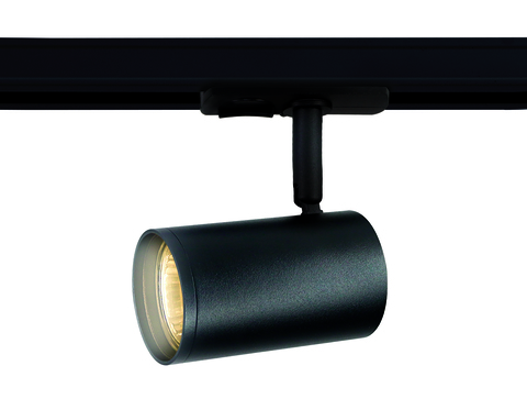 Трековый однофазный светильник со сменной лампой GL5129  BK черный GU10 max 12W