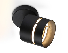 Светильник накладной TN71056 BK черный GX53 max 12W D85*145