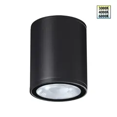 359535 STREET NT25 698  черный Светильник ландшафтный с переключ. цветовой температуры IP65 LED 10W 100-240V 3000К\4000К\6000К TUMBLER
