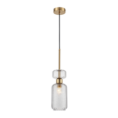 Подвесной светильник Escada 1141/1S E14*60W Antigue copper/Smoke